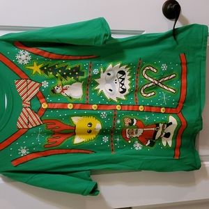 Youth Sz XL Funny Holiday Shirt